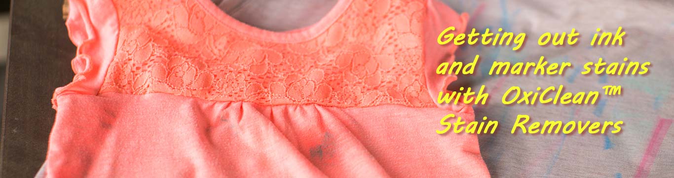 oxiclean removing ink marker stains