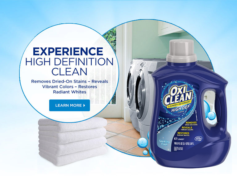 OxiClean Home Page