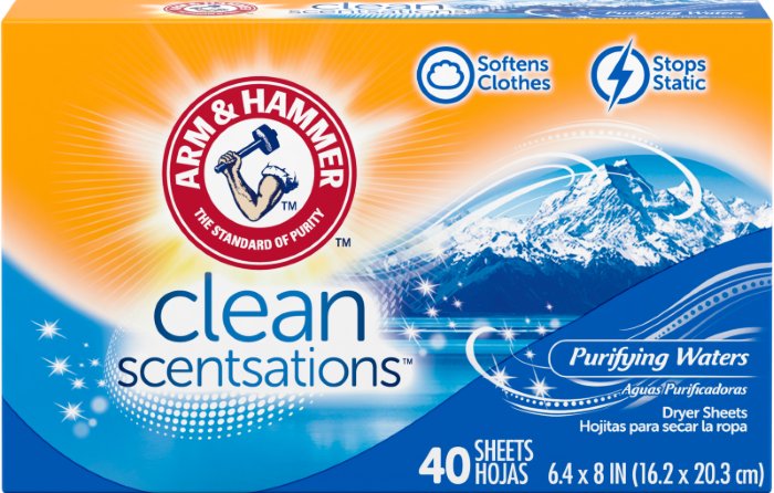 Clean Scentsations™ Dryer Sheets, Purifying Waters