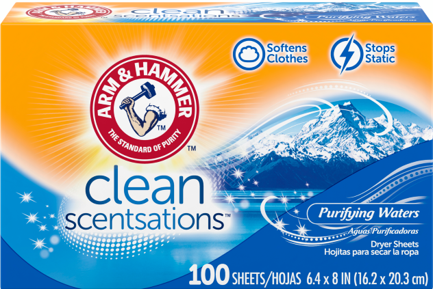 2762100CTAHCleanScentsationsFabricSoftenerSheetsPurifyingWaters