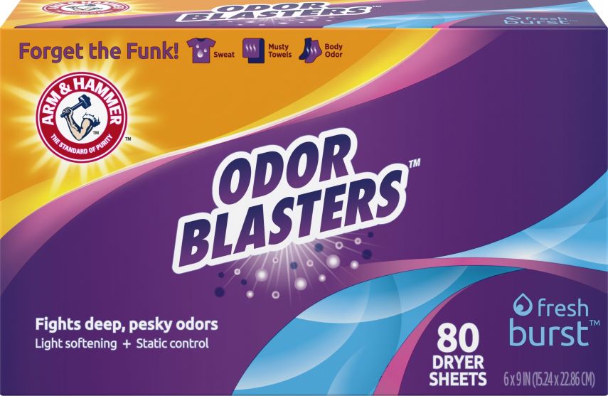 Odor Blasters™ Dryer Sheets, Fresh Burst™ Scent Odor Blasters™ Dryer Sheets, Fresh Burst™ Scent