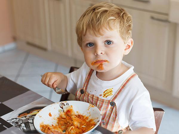 image of spaghetti sauce stains