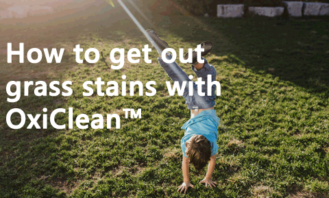How to get out grass stains with OxiClean