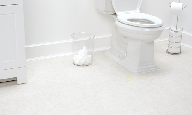 Disinfect bathroom tile with OxiClean™