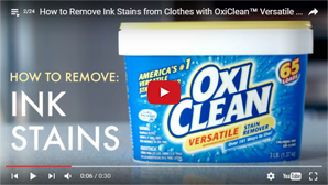 How to Remove Ink Stains