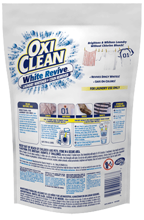 White Revive Laundry Whitener Stain Remover Paks Oxiclean
