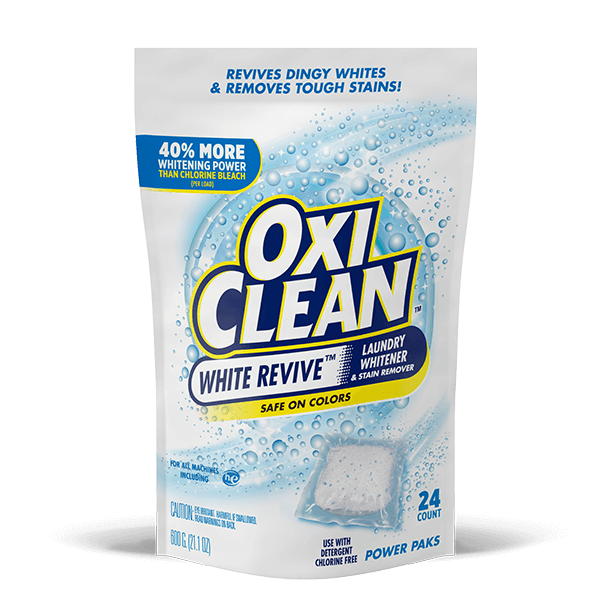 Wash Delicate Whites with OxiClean White Revive 