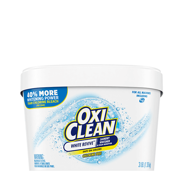 OxiClean™ White Revive™ Laundry Whitener + Stain Remover Powder container