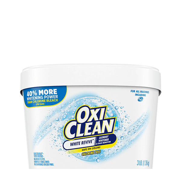 Oxi Clean Laundry Stain Remover, White Revive, 45 Loads - 48 oz tub