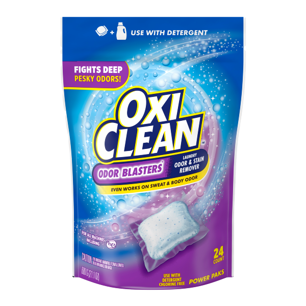 Oxiclean Laundry Whitener + Stain Remover, White Revive, Power Paks - 24 paks, 600 g