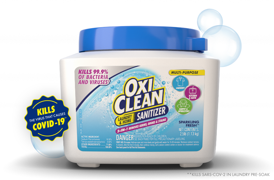 Oxiclean Laundry and Home Sanitizer.