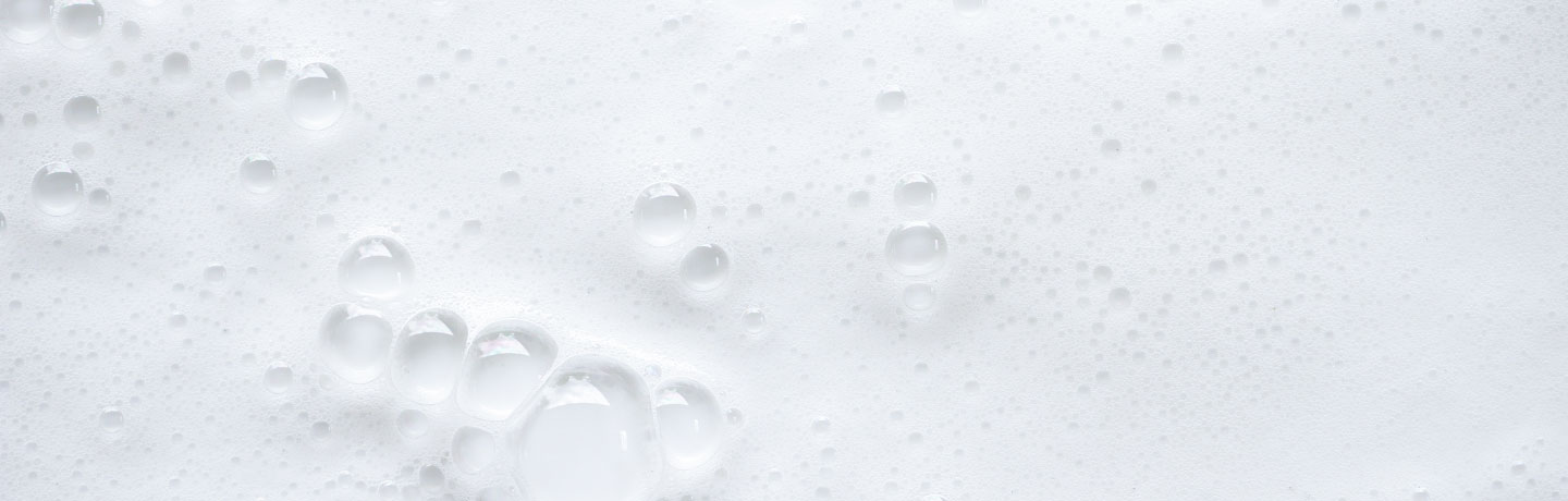 White soapy cleaning bubble background.